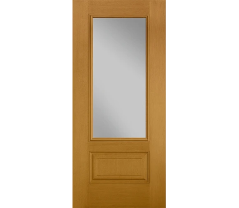 Lincoln Three Quaters light Fiberglass Entry Door