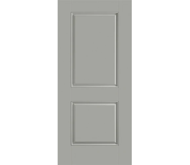 Lincoln Two Panel Square Fiberglass Entry Door